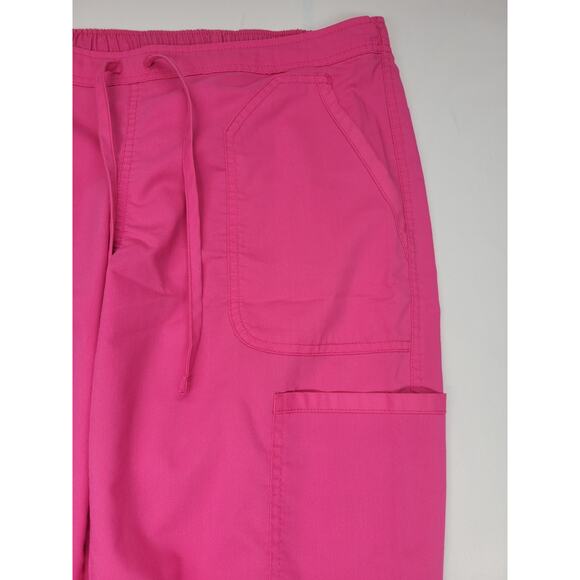 Cherokee Workwear Women S Drawstring Flare Scrub Pant Pink WW120 - Picture 11 of 16